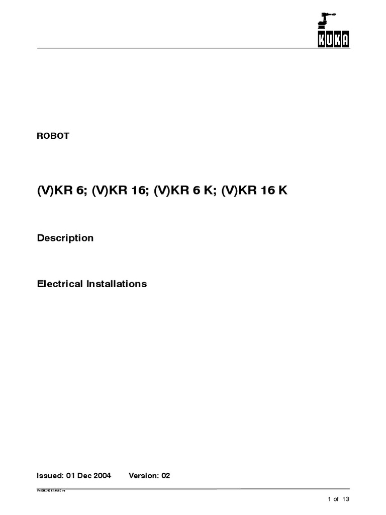 (V) KR 6 (V) KR 16 (V) KR 6 K (V) KR 16 K: Description | PDF ...