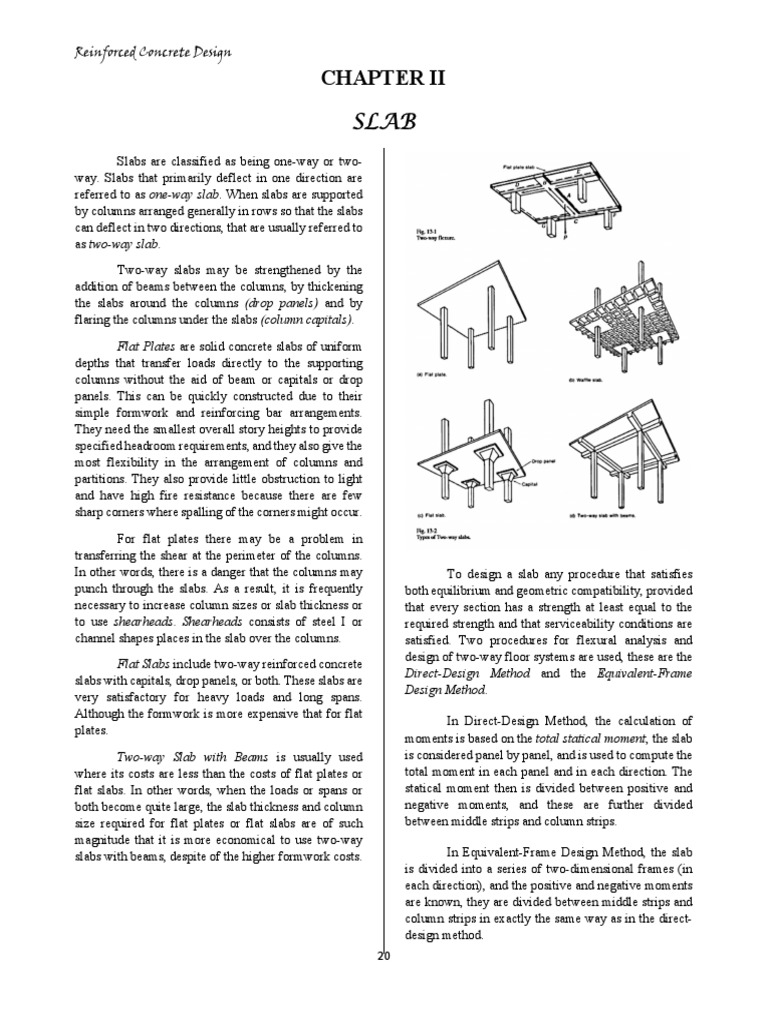 Reinforced Concrete Slab Design Methods | PDF | Beam (Structure) | Column