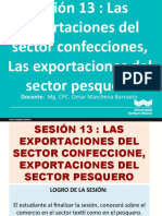 Sesión 13 Comercio Internacional (Exportación de Textiles y Pescados)