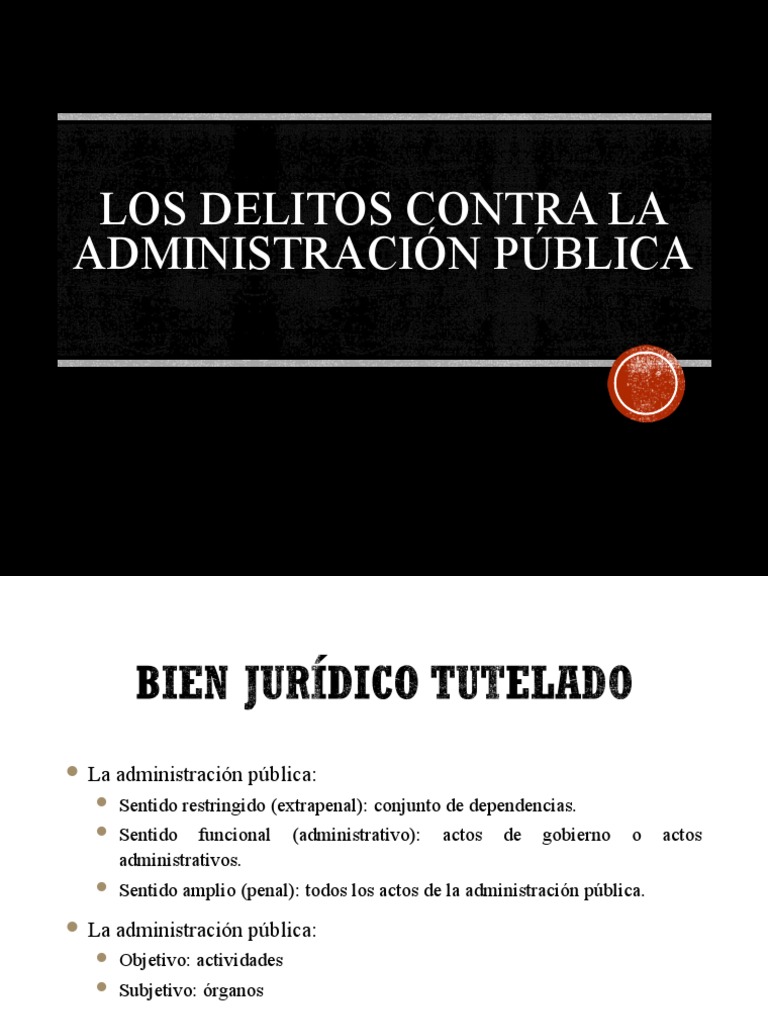 Delitos Contra La Administración Publica | PDF | Derecho penal ...