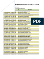 Format Import Nilai PTS dan PAS Kelas 8 A