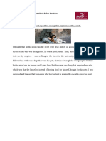 Universidad de Las Américas Name: Erik Caiza. Subject: Advanced One Write Narrative Article About A Positive or Negative Experience With People