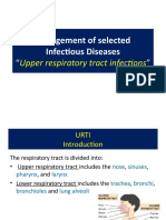 Management of Selected Infectious Diseases: Upper Respiratory Tract Infections