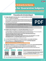 For Entrants to Korea Instructions for Quarantine Subjects (영문)