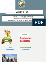 Semana Iii - Verbs