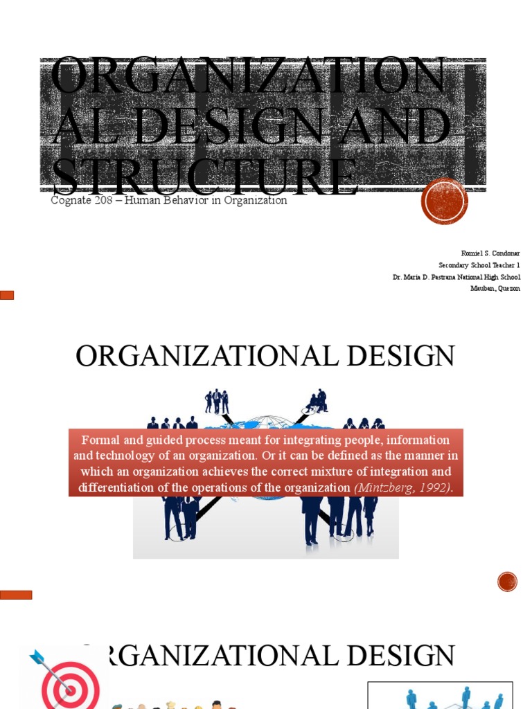 Organizational Design and Structure Guide | PDF | Organizational ...