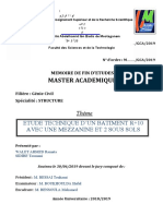 Master Academique: Etude Technique D'Un Batiment R+10 Avec Une Mezzanine Et 2 Sous Sols