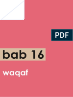 Bab 16 Waqaf
