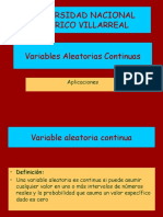 Variables Aleatorias Continuas