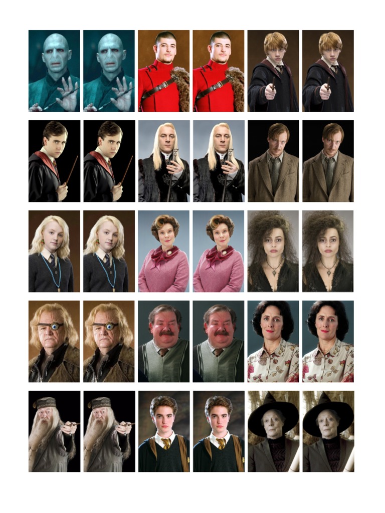 Harry Potter Guess Who Template Pdf