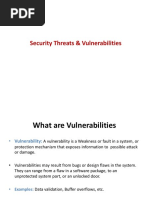 Security Threats & Vulnerabilities