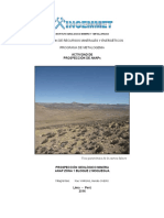 Dirección de Recursos Minerales y Energéticos Programa de Metalogenia. Actividad de Prospección de Anaps - PDF