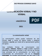 Comunicación Verbal y No Verbal