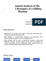 Finite Element Analysis of The Structural Dynamics of A Milling Machine