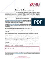 Food Fraud Risk Assessment