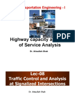Transportation Engineering - I: Highway Capacity and Level of Service Analysis