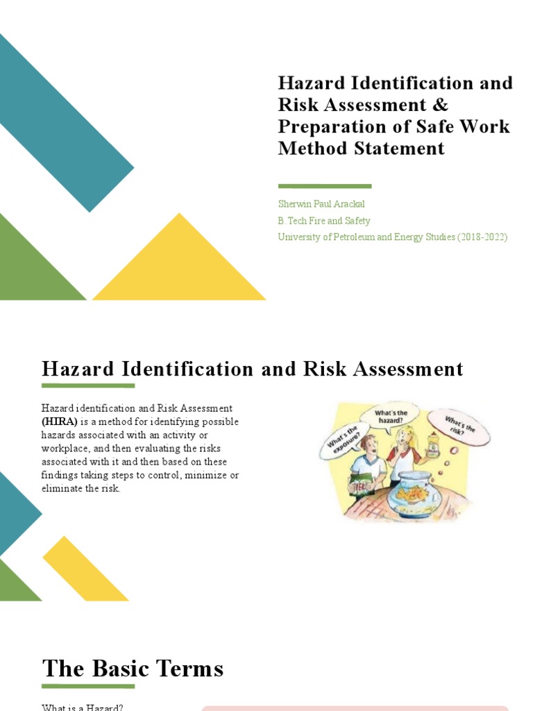 Hazard Identification and Risk Assessment PDF Hazards Risk Assessment