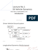 Introduction to Vehicle Dynamics Lecture