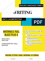 Form 4 - Writing (Unit 5)