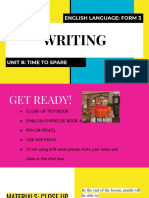 FORM 3 - Writing (UNIT 8)