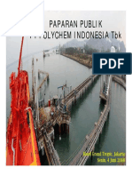 Paparan Publik PT Polychem Indonesia TBK PT Polychem Indonesia TBK