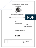 Index: (Assignment On: "Role of Multinational Corporation in India"