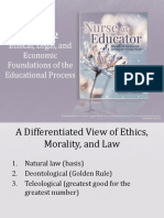 Ethical Legal and Economic Foundations of The Educational Process