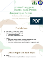 Manajemen Gangguan Hemodinamik Pada Pasien Dengan Syok Sepsis