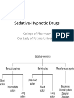 Sedative-Hypnotic Drugs: College of Pharmacy Our Lady of Fatima University