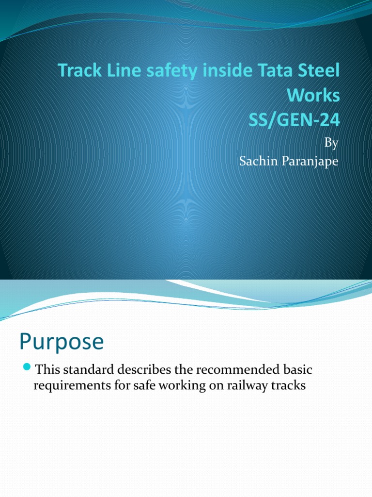 Track Line Safety Standards at Tata Steel | PDF | Track (Rail Transport ...