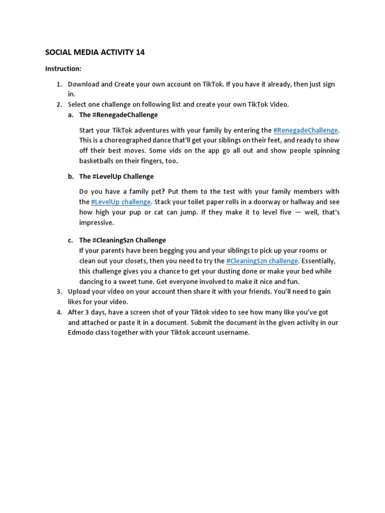 Chapter Activity 14 | PDF