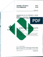 NTC 4143 Accesibilidad de Las Personas Al Medio Físico. Edificios y Espacios Urbanos. Rampas Fijas Adecuadas y Básicas