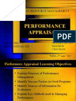 Performance Appraisals: - Human Resource Management