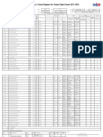 School Form 1 School Register For Senior High School (SF1-SHS)