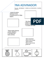 Fichas de Adivinanzas