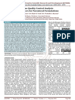Some Quality Control Analysis Parameters For Parenteral Formulations