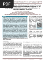 A Study To Assess The Effectiveness of Structured Teaching Programme On Knowledge Regarding Management of Low Birth Weight LBW Babies Among Postnatal Mothers in Selected Community at Gwalior