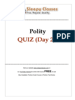Quiz (Day 2) : Polity