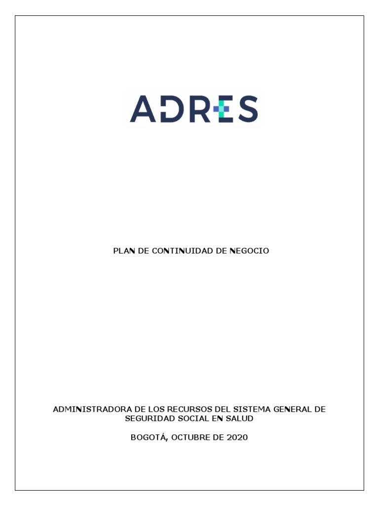 Plan Continuidad de Negocio 01 | PDF | La seguridad informática | Seguridad