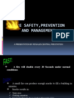 Fire Safety, Prevention and Management: A Presentation by Rosales Central Fire Station