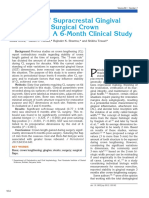 Evaluation of Supracrestal Gingival Tissue After Surgical Crown Lengthening: A 6-Month Clinical Study