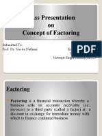 Class Presentation On Concept of Factoring