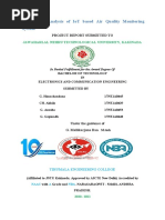 Design and Analysis of IoT Based Air Quality Monitoring System Document