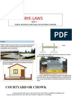 Bye-laws for plinth, courtyard and recreational ground