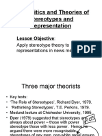 Representation - Stereotype Theory