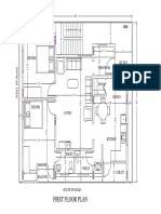 First Floor Plan: Bed RM Verandah Sit Out