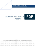 Chartered Investment Counselor Program