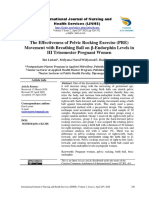 The Effectiveness of Pelvic Rocking Exercise (PRE) Movement With Breathing Ball On - Endorphin Levels in III Trisemester Pregnant Women