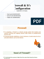 Firewall and Its Configuration
