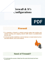 Firewall & It's Configurations